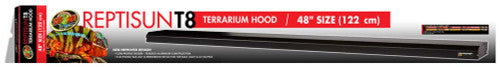 Zoo Med ReptiSun T8 Terrarium Hood Only Black 48 in - Reptile