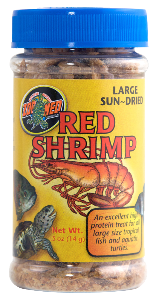 Zoo Med Sun-Dried Large Red Shrimp Reptile Food 0.5 oz