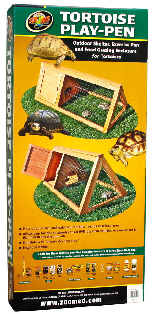Zoo Med Tortoise Play Pen Brown 39.5 in x 19 in