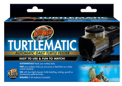 Zoo Med Turtlematic Automatic Daily Turtle Feeder Black (D) - Reptile