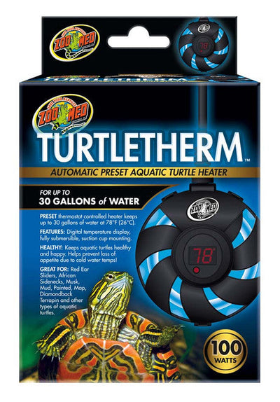 Zoo Med Turtletherm Automatic Preset Aquatic Turtle Heater 100 Watts - Reptile