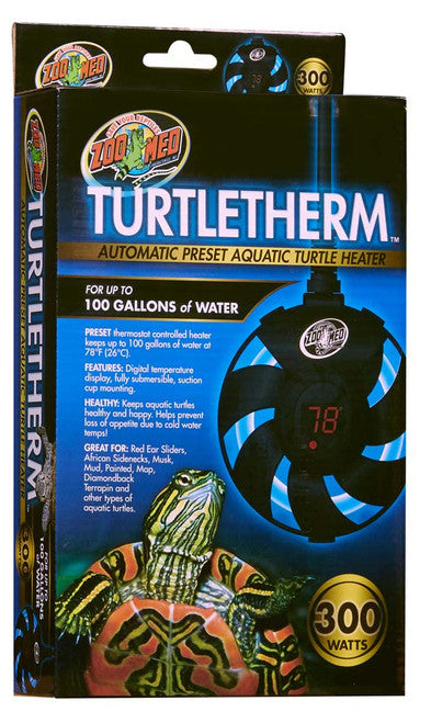 Zoo Med Turtletherm Automatic Preset Aquatic Turtle Heater 300 Watts - Reptile