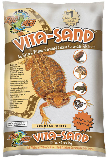 Zoo Med Vita - Sand Substrate Sonoran White 10 lb - Reptile