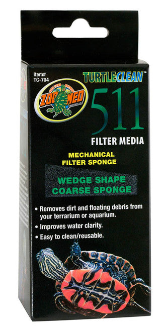Zoo Med Wedge Shape Coarse Sponge Filter Media for 30 / 511 Turtle - Reptile