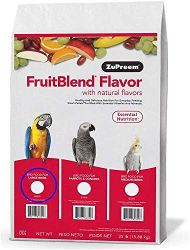 ZuPreem FruitBlend Bird Food Large Birds 35 lb