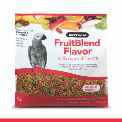 ZuPreem FruitBlend Bird Food Parrots & Conures 12 lb