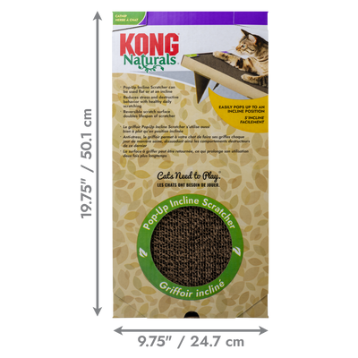 KONG Naturals Pop-Up Incline Cat Scratcher 035585530147