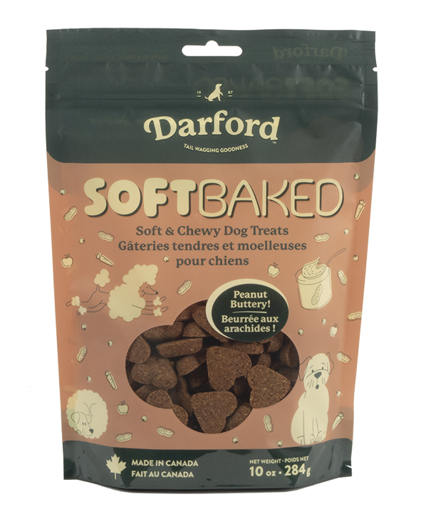 Darford Soft Baked Dog Treats Peanut Butter 10 oz 064863034046