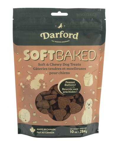 Darford Soft Baked Dog Treats Peanut Butter 10 oz 064863034046