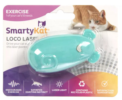 SmartyKat Loco!Laser Interactive Laser Pointer Cat Toy Assorted One Size