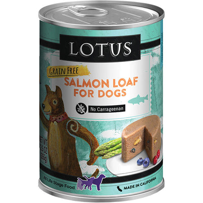 Lotus Dog Grain Free Loaf Salmon 12.5oz / 12pk {L+x}