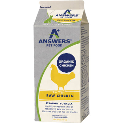 Answers Dog Frozen Straight Chicken 4lb {L-x} SD-5