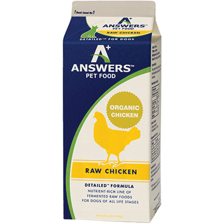 Answers Dog Frozen Detailed Chicken 4lb {L-x} SD-5