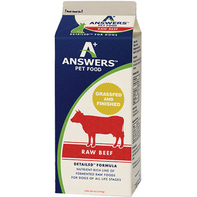 Answers Dog Frozen Detailed Beef 4lb {L-x} SD-5 (D)