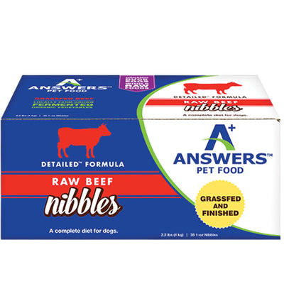 Answers Dog Frozen Detailed Beef Nibbles 2.2lb {L-x} SD-5