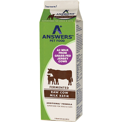 Answers Dog Frozen Fermented Cows Milk Kefir 1qt {L-x} SD-5 (D)