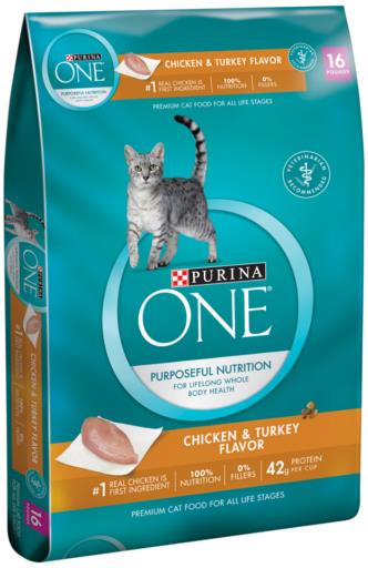 Purina One Adult Chicken & Turkey Cat 16 lb {L-1} 178615