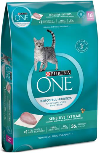 Purina One Sensitive Formula Cat 16 lb - 178647