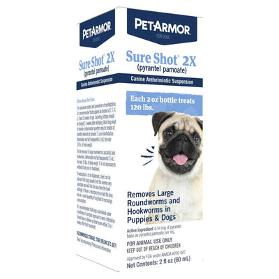 Pet Armor 2X Liquid Wormer Dog 2 oz - 183109