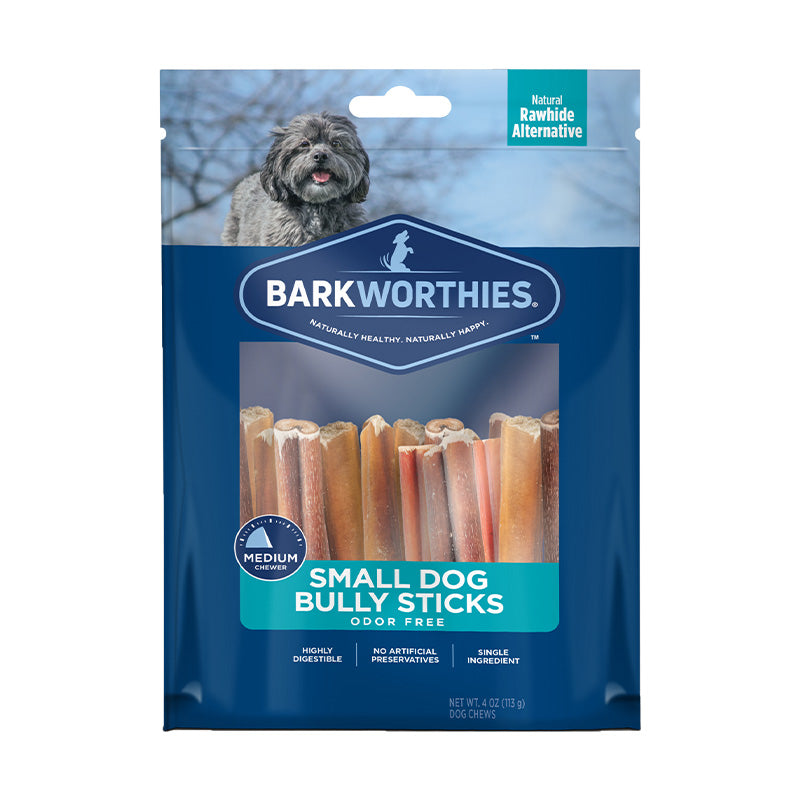 BARKWORTHIES DOG BULLY ODOR FREE STICK 4 INCHES 4OZ