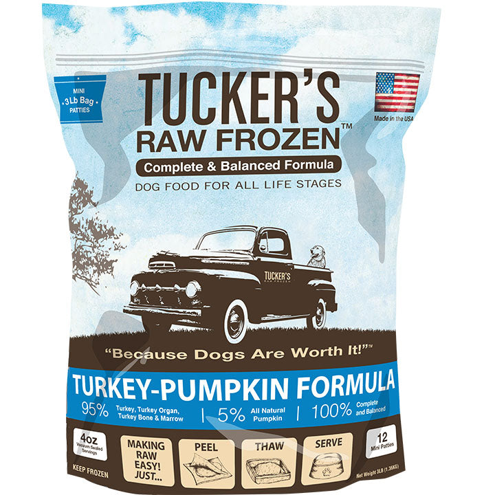 Tuckers Dog Frozen Complete Balanced Turkey Pumpkin 3lb SD-5