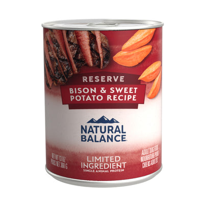 Natural Balance LID Buffalo & Sweet Potato Can Dog 12/13Z {L-1} 236123