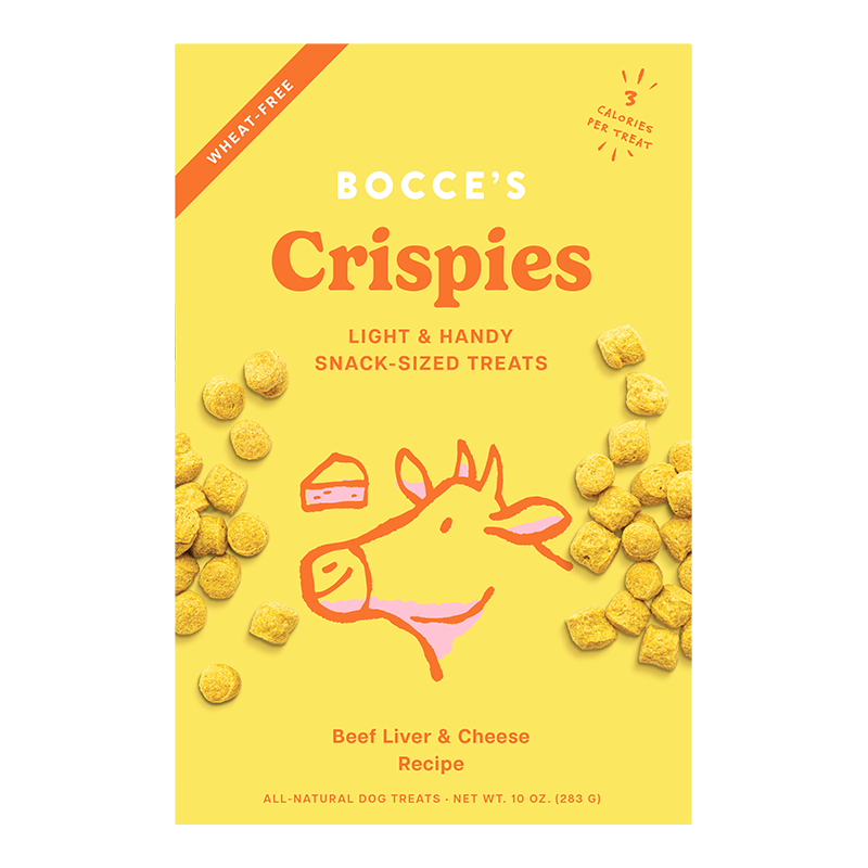 Bocce's Bakery Dog Crispies Beef Liver & Cheese 10oz  {L+}