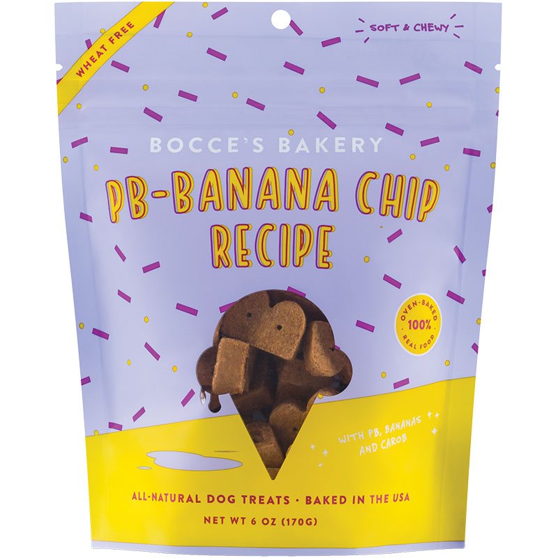 Peanut Butter Banana Chip Soft & Chewy Dog Treat 6 oz