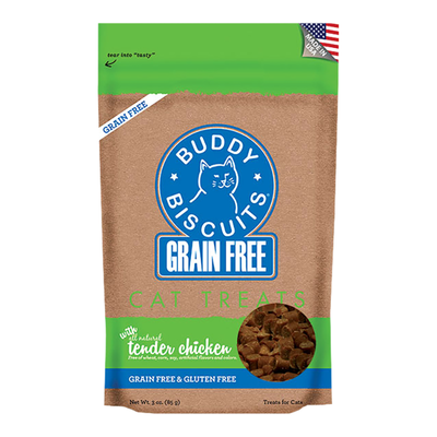 Cloud Star Grain Free Buddy Biscuits For Cats - Tender Chicken 3oz {L+1x} 938048