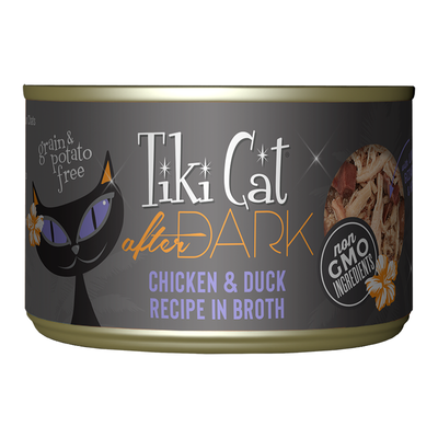 Tiki Pets Cat After Dark Chicken & Duck 5.5oz - 8 Pack {L-1x} 759135