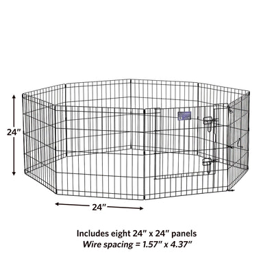 Midwest Contour Exercise Pen Blk 24"{L-1} 277327