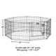 Midwest Contour Exercise Pen Blk 24"{L-1} 277327