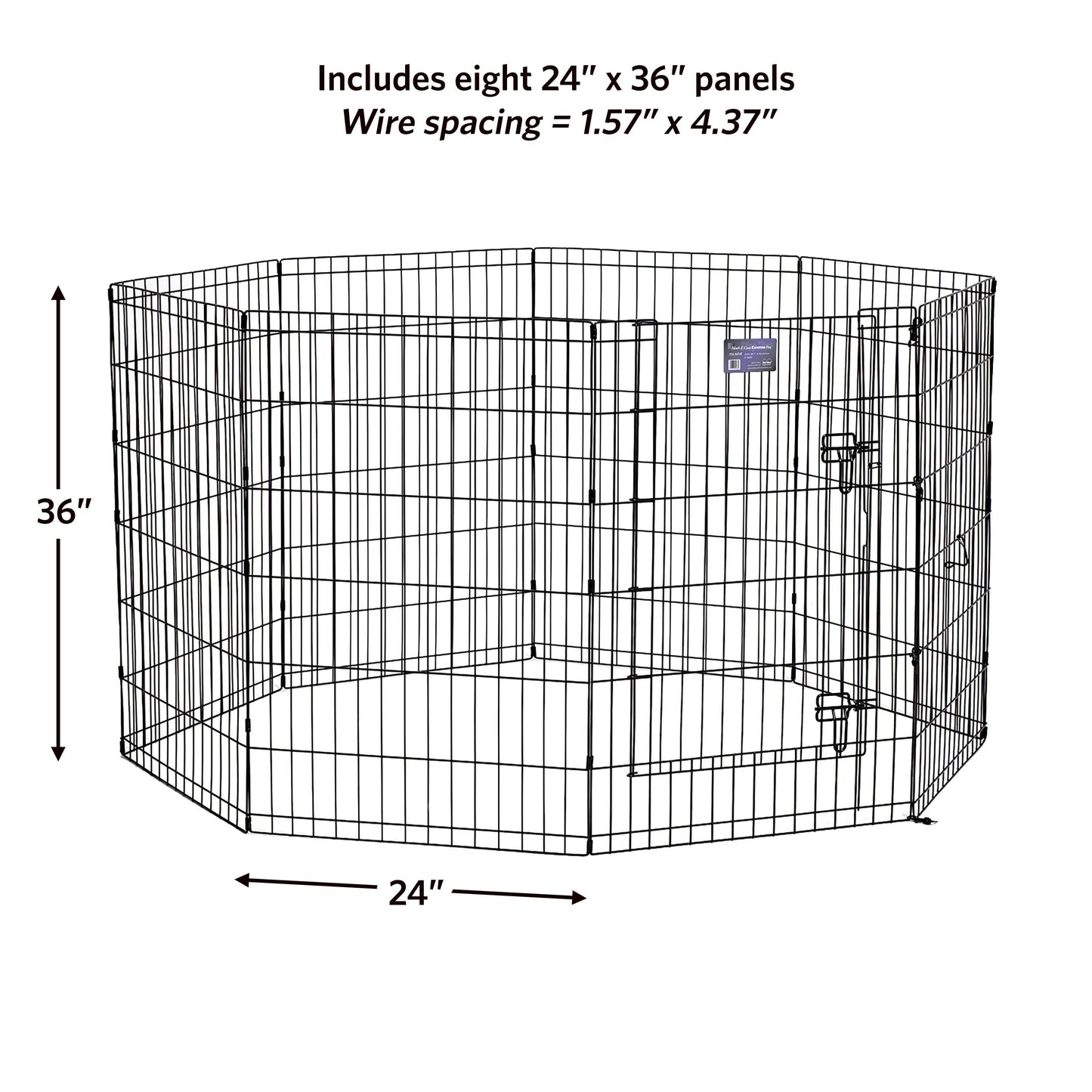 Midwest Contour Exercise Pen Blk 36"{L-1} 277343