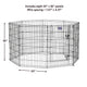 Midwest Contour Exercise Pen Blk 36"{L-1} 277343