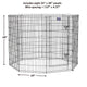 Midwest Contour Exercise Pen Blk 48"{L-1} 277366