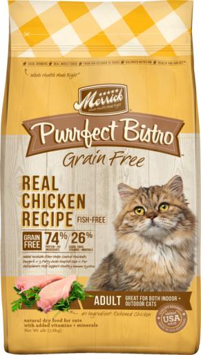 Merrick Purrfect Bistro Grain Free Healthy Chicken Adult Cat 4lb