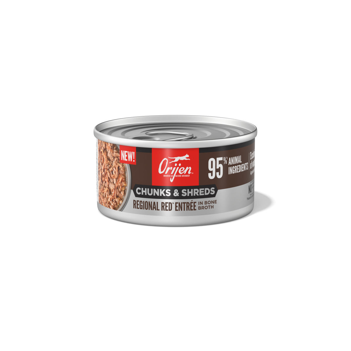 Orijen Chunks & Shreds Canned Cat Food Regional Red Entrée 24ea/3 oz 064992724573