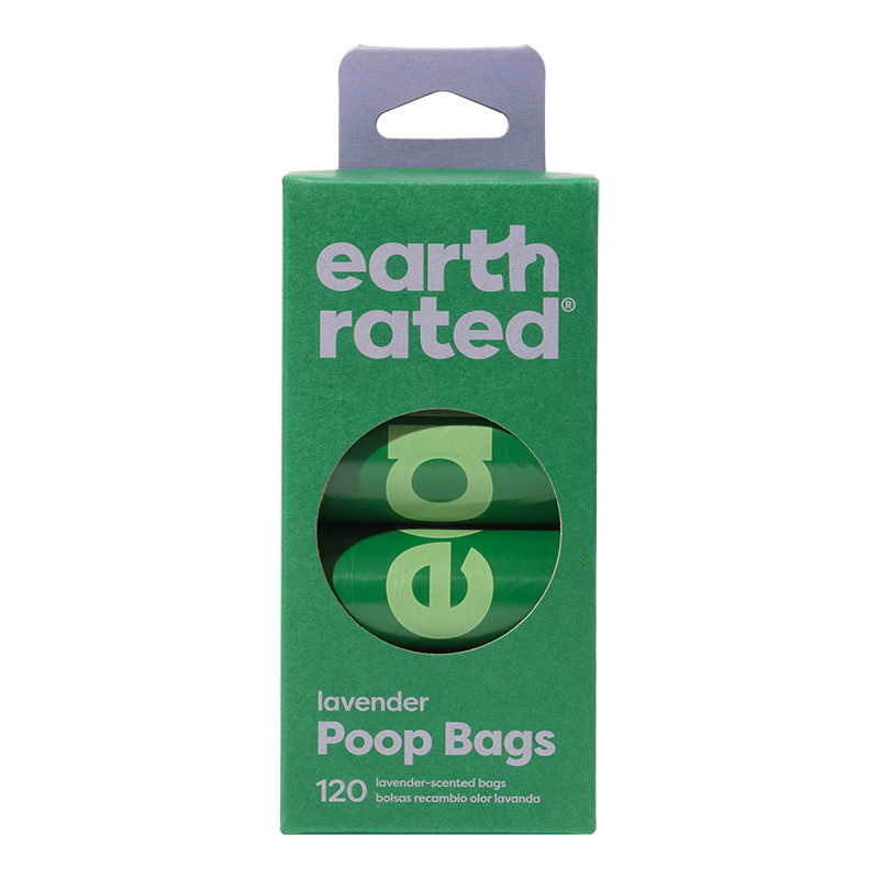 Earth Rated Poop Bag Dog Lavendar - 8 Roll 120 count {L+1x}