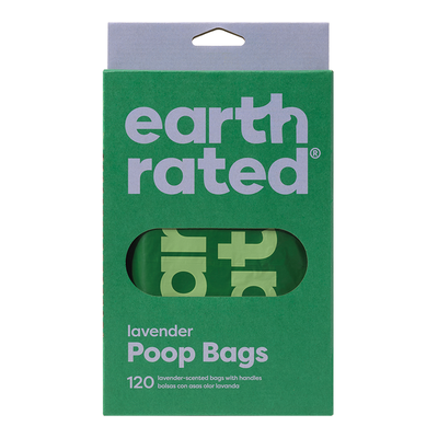 Earth Rated Poop Bag Dog Lavendar 120 Count With Handle