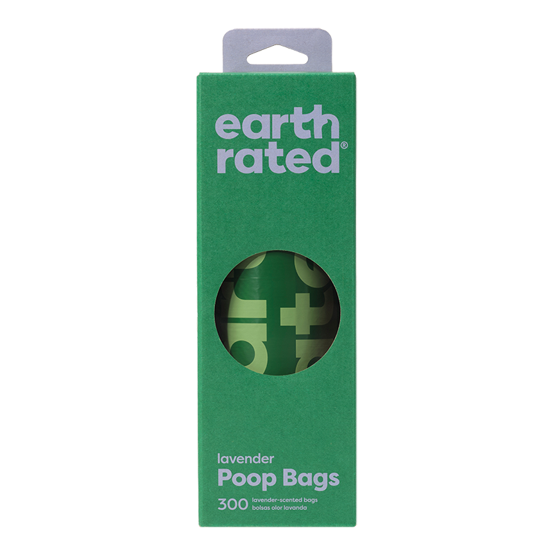 Earth Rated Poop Bag Lavendar-  300 Count Box {L+1x}