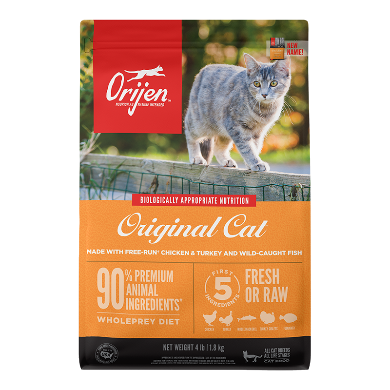 Orijen Cat And Kitten Grain Free Dry Cat Food 4lb {L+x}