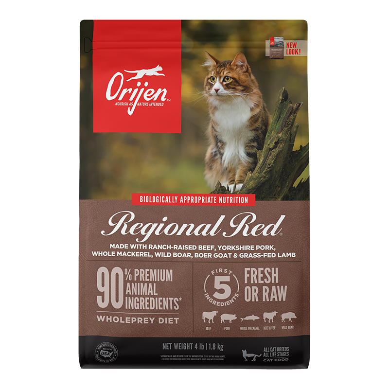 Orijen Regional Red Dry Cat Food 4lb {L+x}