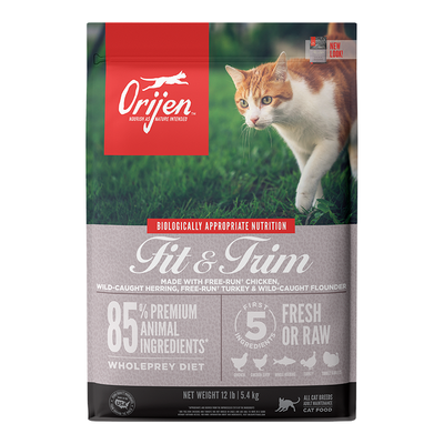 Orijen Fit & Trim Dry Cat Food-12lb -{L+x}