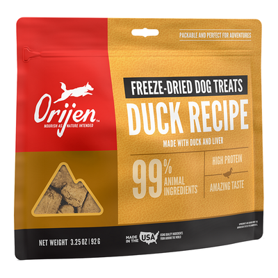 Orijen Freeze Dried Duck Dog Treats 3.25oz {L+x}