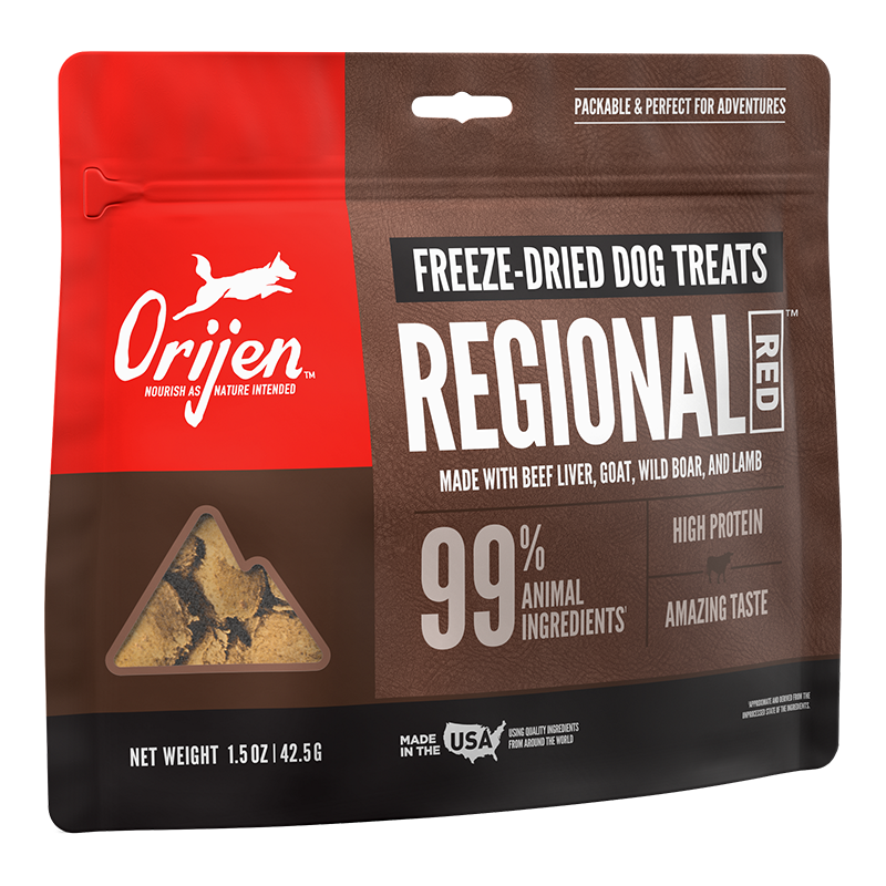 Orijen Freeze Dried Regional Red Dog Treats 1.5oz {L+x}