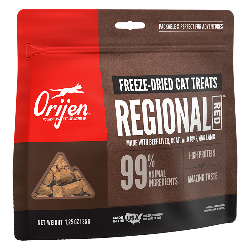 Orijen Freeze Dried Regional Red Cat Treats 1.25oz {L+x}