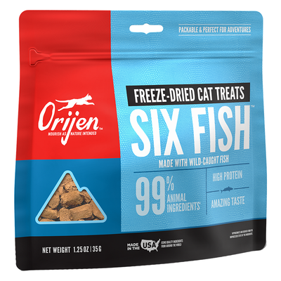 Orijen Grain Free Six Fish Freeze Dried Cat Treats 1.25oz {L+x}