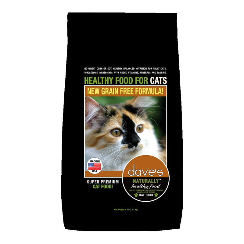 Dave's Pet Food Cat Naturally Healthy 4lb {L-x}