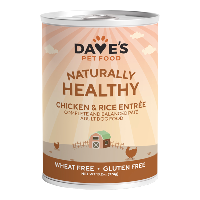 Dave's Pet Food Naturally Healthy Chicken And Rice Dog Food - 13oz/12 pk  {L+x}