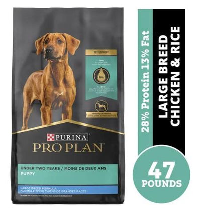 Pro Plan Chicken & Rice Large Breed Puppy 47 lb
